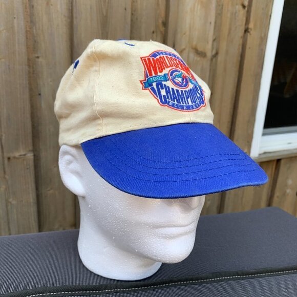 Vintage 1992 Toronto Blue Jays World Series Championship Hat MLB Baseball Cap - Picture 4 of 13